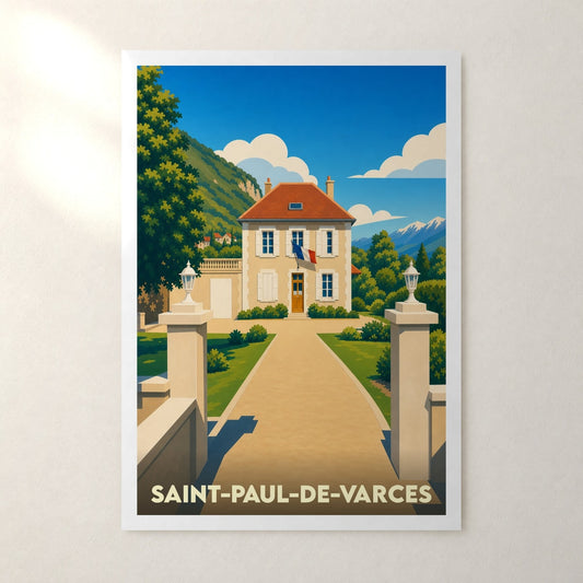 Affiche Saint-Paul-de-Varces – sans cadre, accrochée au mur