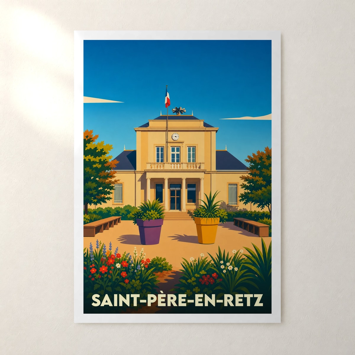 Affiche Saint-Père-en-Retz – sans cadre, accrochée au mur
