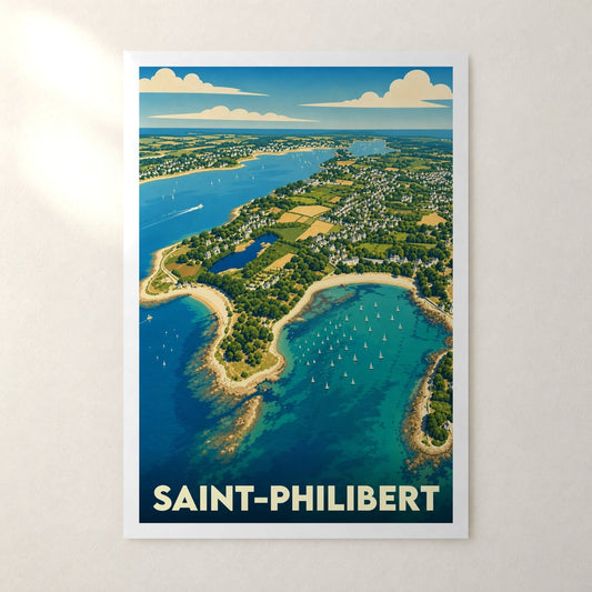 Affiche Saint-Philibert – sans cadre, accrochée au mur