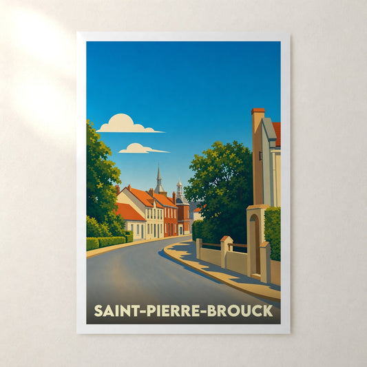 Affiche Saint-Pierre-Brouck – sans cadre, accrochée au mur