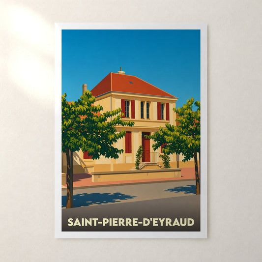 Affiche Saint-Pierre-d'Eyraud – sans cadre, accrochée au mur