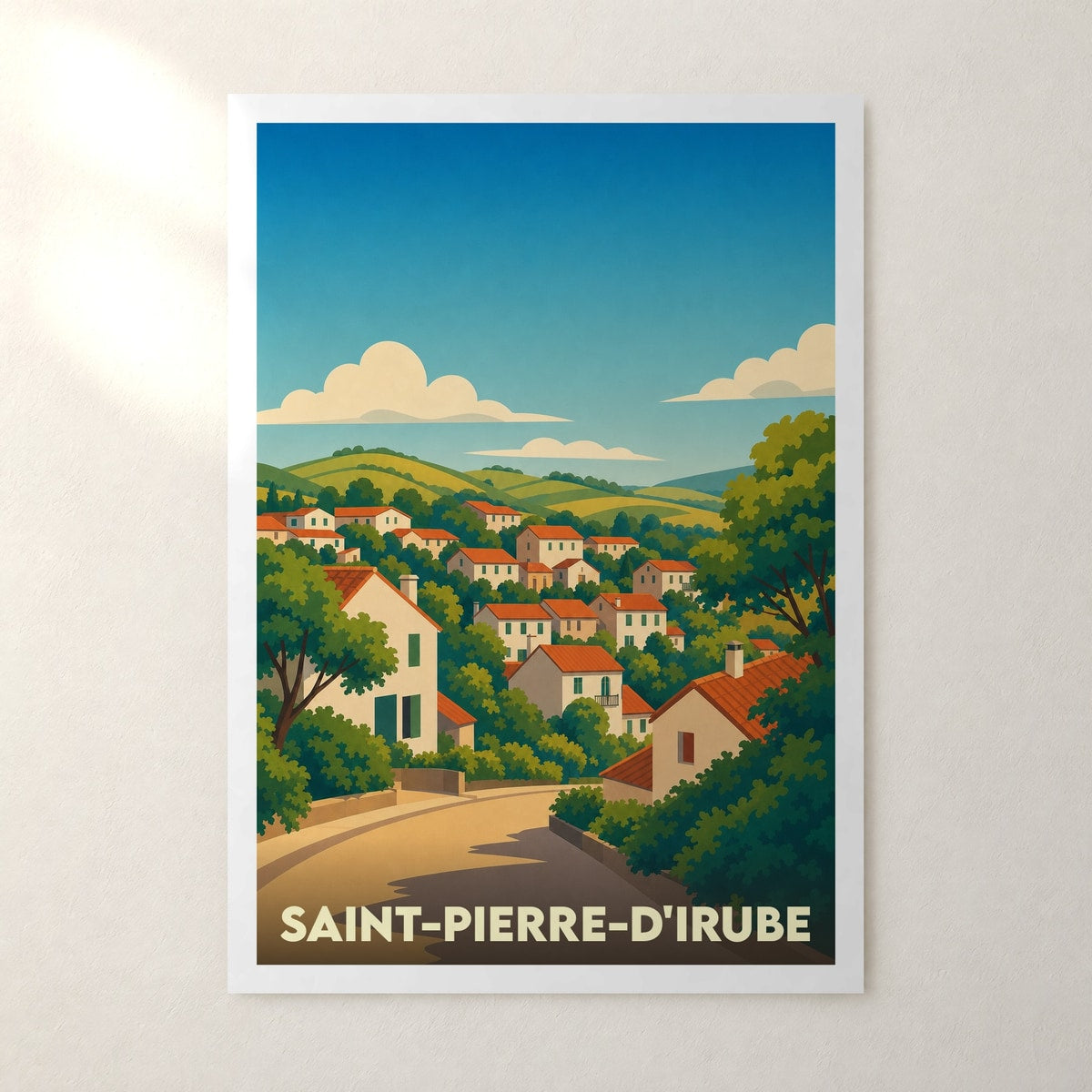 Affiche Saint-Pierre-d'Irube – sans cadre, accrochée au mur