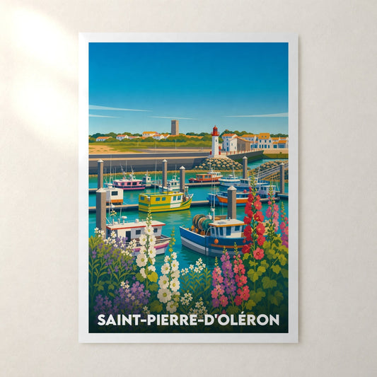 Affiche Saint-Pierre-d'Oléron – sans cadre, accrochée au mur