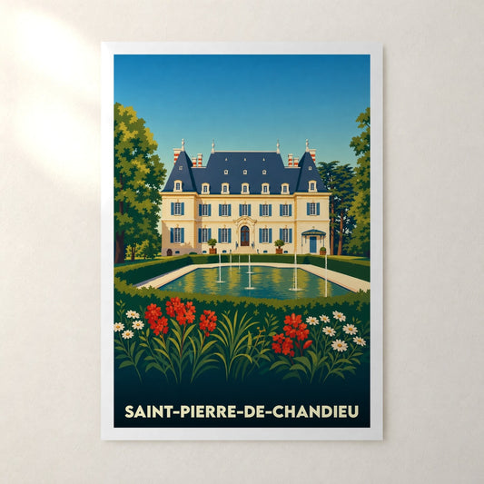Affiche Saint-Pierre-de-Chandieu – sans cadre, accrochée au mur