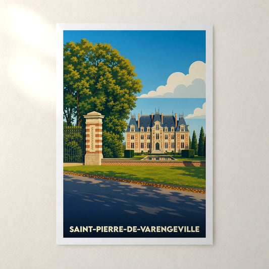 Affiche Saint-Pierre-de-Varengeville – sans cadre, accrochée au mur