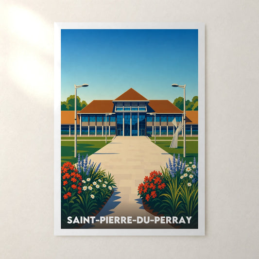 Affiche Saint-Pierre-du-Perray – sans cadre, accrochée au mur