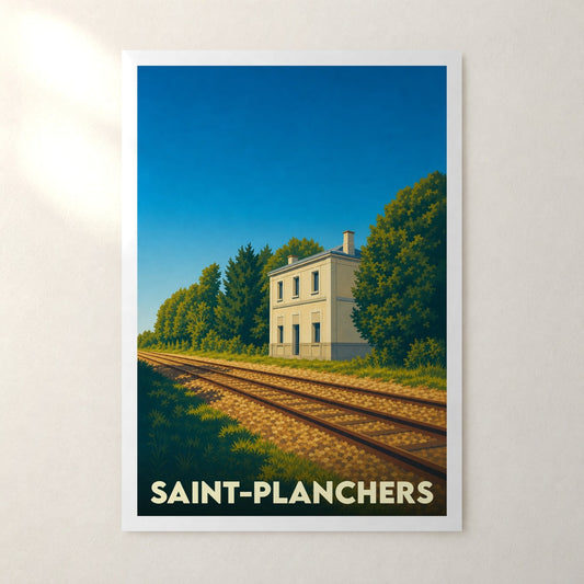 Affiche Saint-Planchers – sans cadre, accrochée au mur