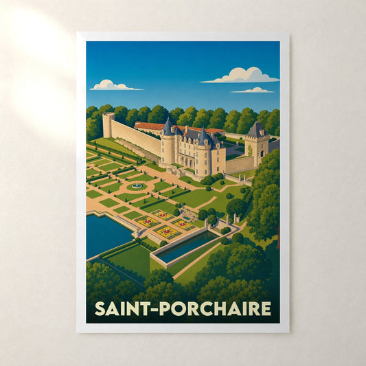 Affiche Saint-Porchaire – sans cadre, accrochée au mur