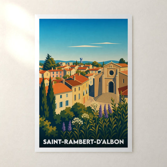 Affiche Saint-Rambert-d'Albon – sans cadre, accrochée au mur