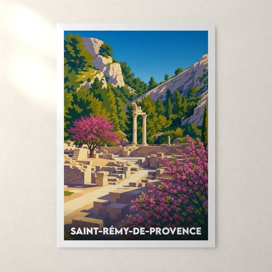 Affiche Saint-Rémy-de-Provence – sans cadre, accrochée au mur