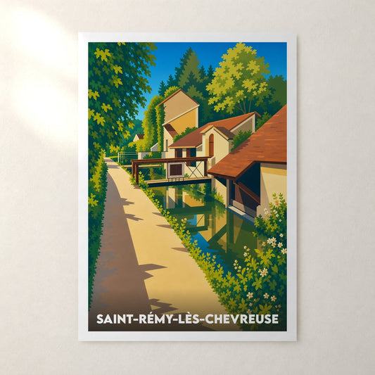 Affiche Saint-Rémy-lès-Chevreuse – sans cadre, accrochée au mur