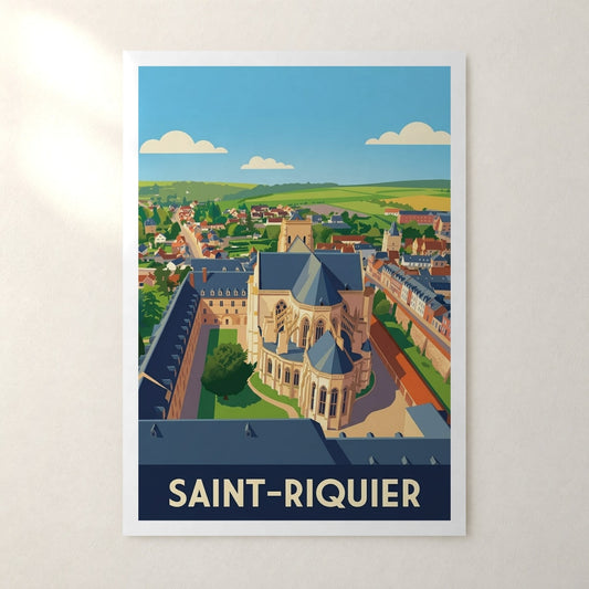 Affiche Saint-Riquier – sans cadre, accrochée au mur