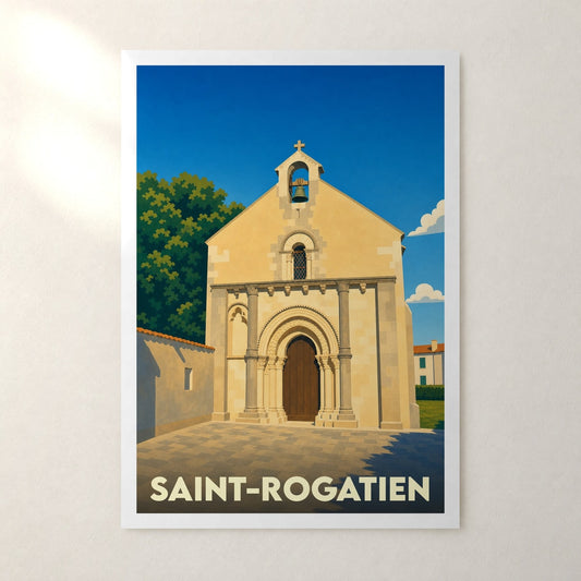 Affiche Saint-Rogatien – sans cadre, accrochée au mur