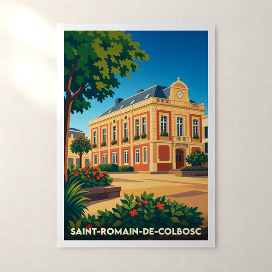 Affiche Saint-Romain-de-Colbosc – sans cadre, accrochée au mur