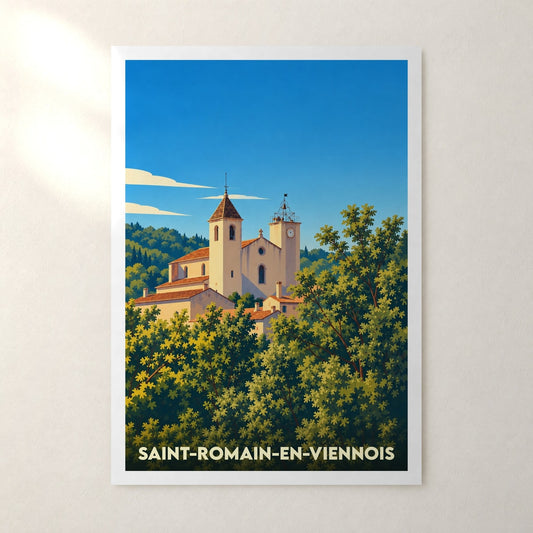 Affiche Saint-Romain-en-Viennois – sans cadre, accrochée au mur