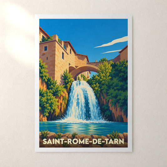 Affiche Saint-Rome-de-Tarn – sans cadre, accrochée au mur