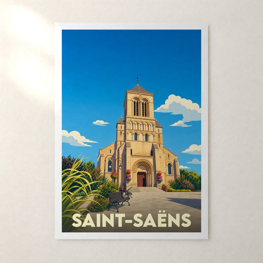 Affiche Saint-Saëns – sans cadre, accrochée au mur