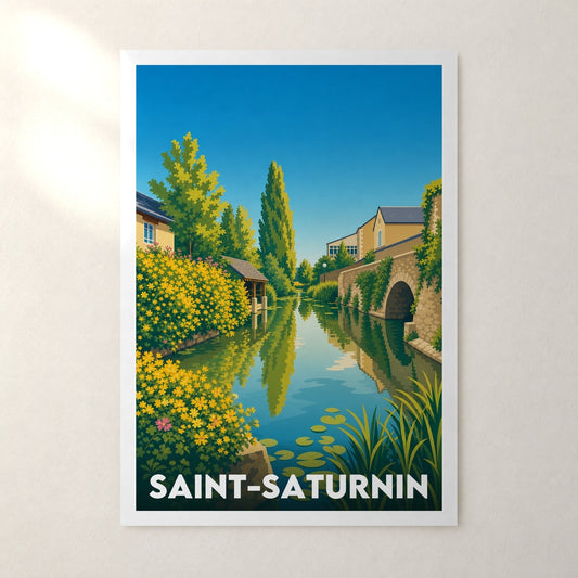Affiche Saint-Saturnin – sans cadre, accrochée au mur
