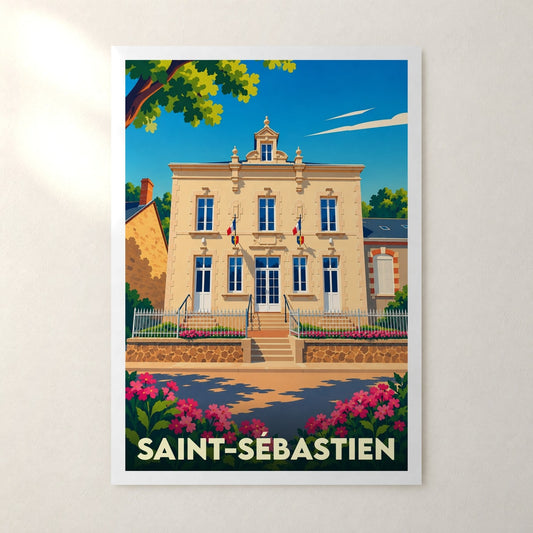 Affiche Saint-Sébastien – sans cadre, accrochée au mur