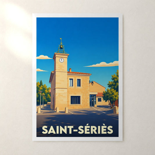 Affiche Saint-Sériès – sans cadre, accrochée au mur