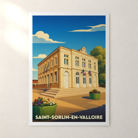 Affiche Saint-Sorlin-en-Valloire – sans cadre, accrochée au mur