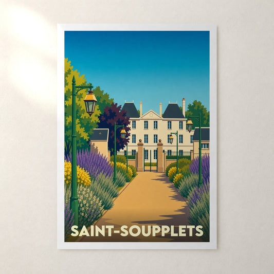 Affiche Saint-Soupplets – sans cadre, accrochée au mur