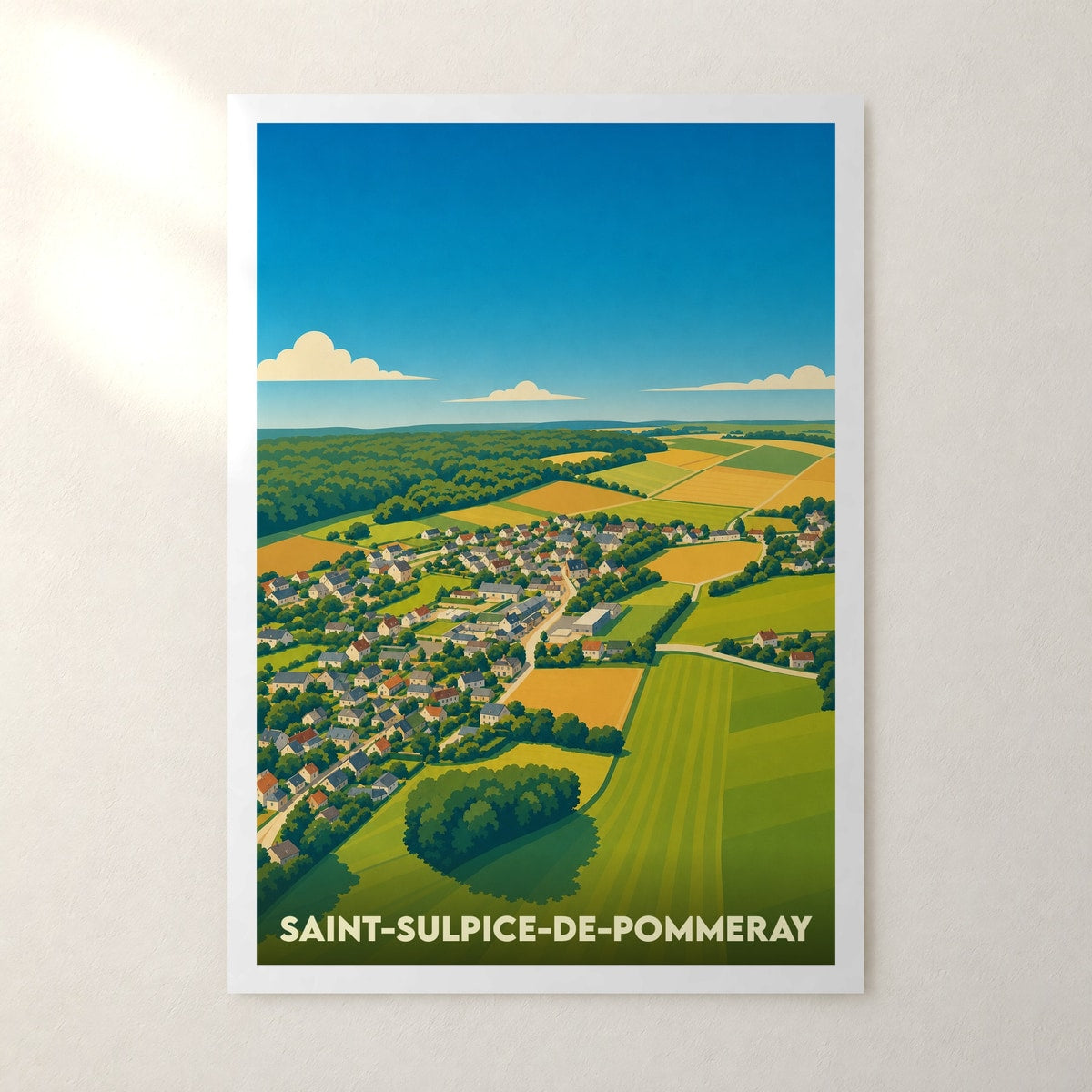 Affiche Saint-Sulpice-de-Pommeray – sans cadre, accrochée au mur