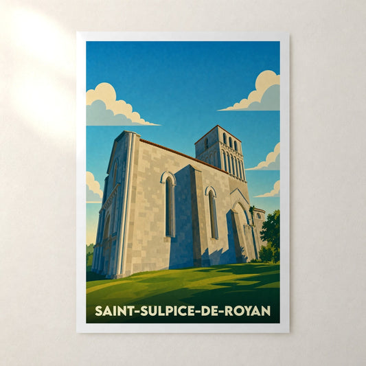 Affiche Saint-Sulpice-de-Royan – sans cadre, accrochée au mur