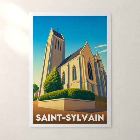 Affiche Saint-Sylvain – sans cadre, accrochée au mur