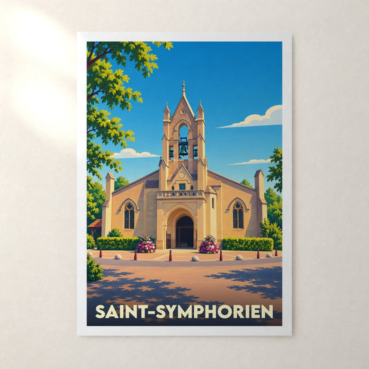 Affiche Saint-Symphorien (Gironde) – sans cadre, accrochée au mur