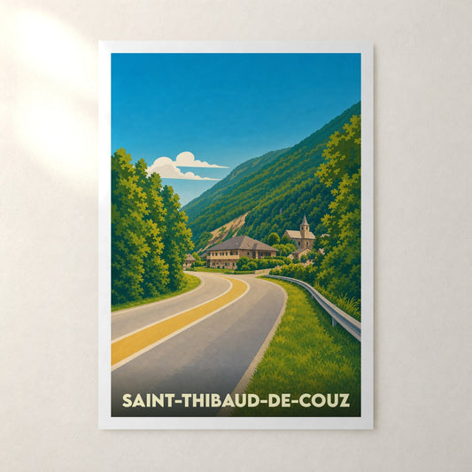 Affiche Saint-Thibaud-de-Couz – sans cadre, accrochée au mur
