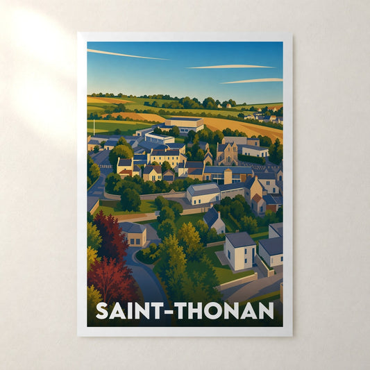 Affiche Saint-Thonan – sans cadre, accrochée au mur