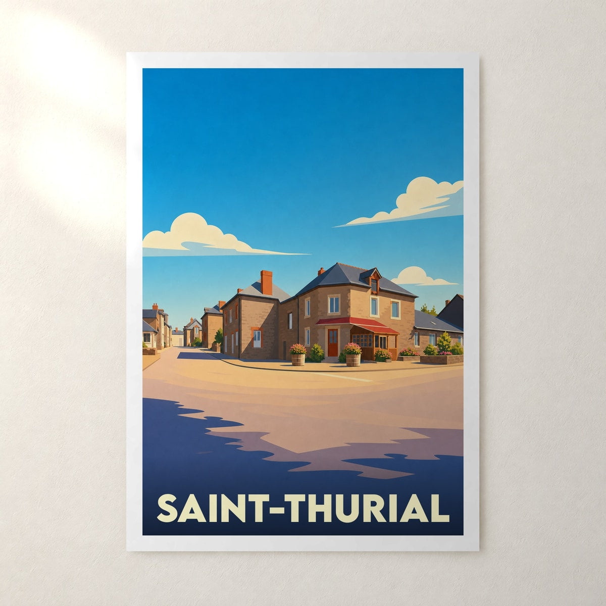 Affiche Saint-Thurial – sans cadre, accrochée au mur