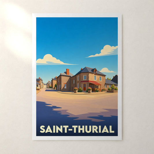 Affiche Saint-Thurial – sans cadre, accrochée au mur