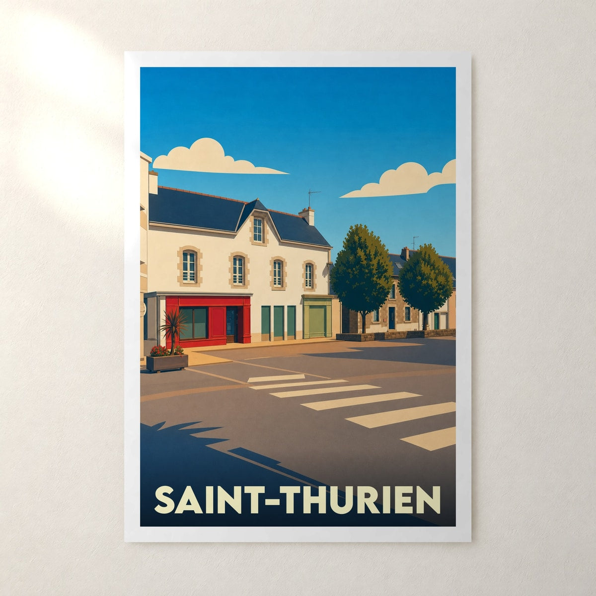 Affiche Saint-Thurien – sans cadre, accrochée au mur