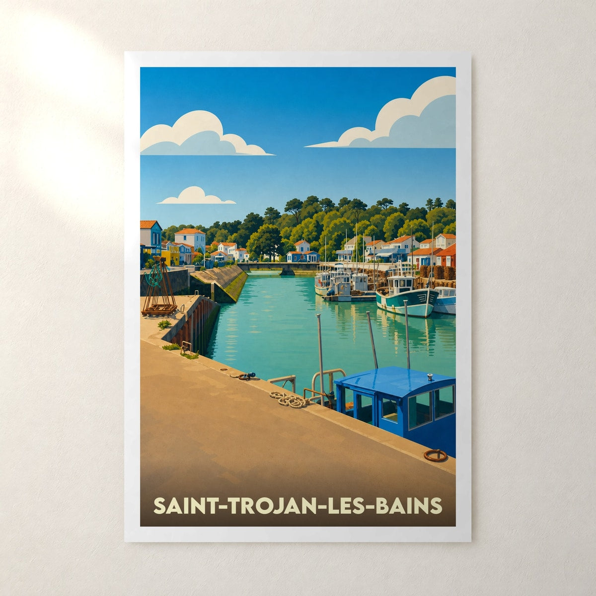Affiche Saint-Trojan-les-Bains – sans cadre, accrochée au mur