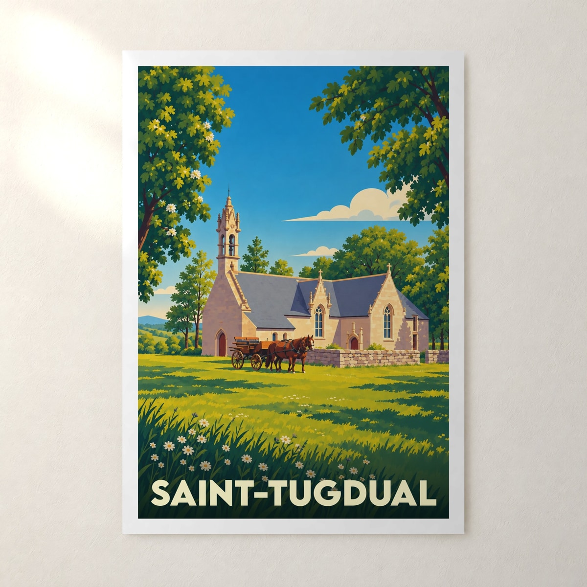 Affiche Saint-Tugdual – sans cadre, accrochée au mur