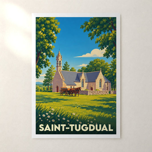 Affiche Saint-Tugdual – sans cadre, accrochée au mur
