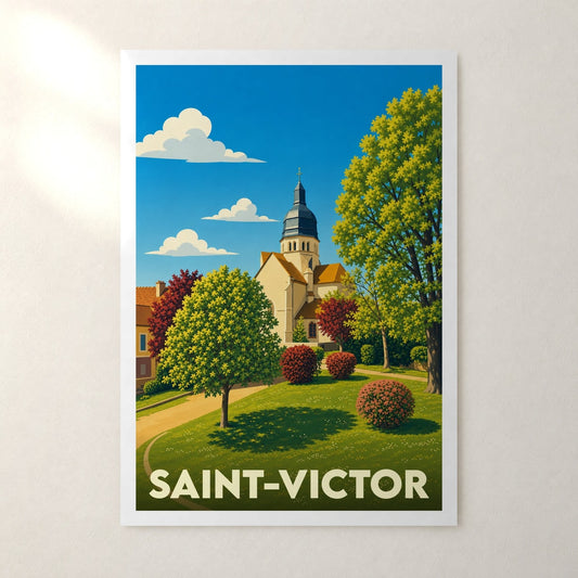 Affiche Saint-Victor – sans cadre, accrochée au mur