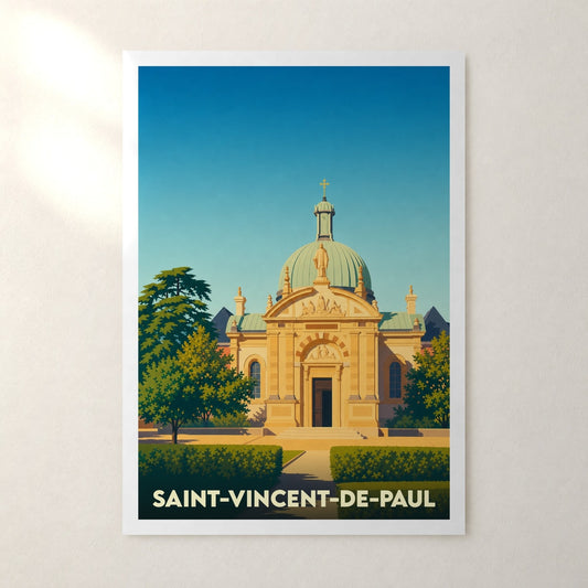 Affiche Saint-Vincent-de-Paul – sans cadre, accrochée au mur