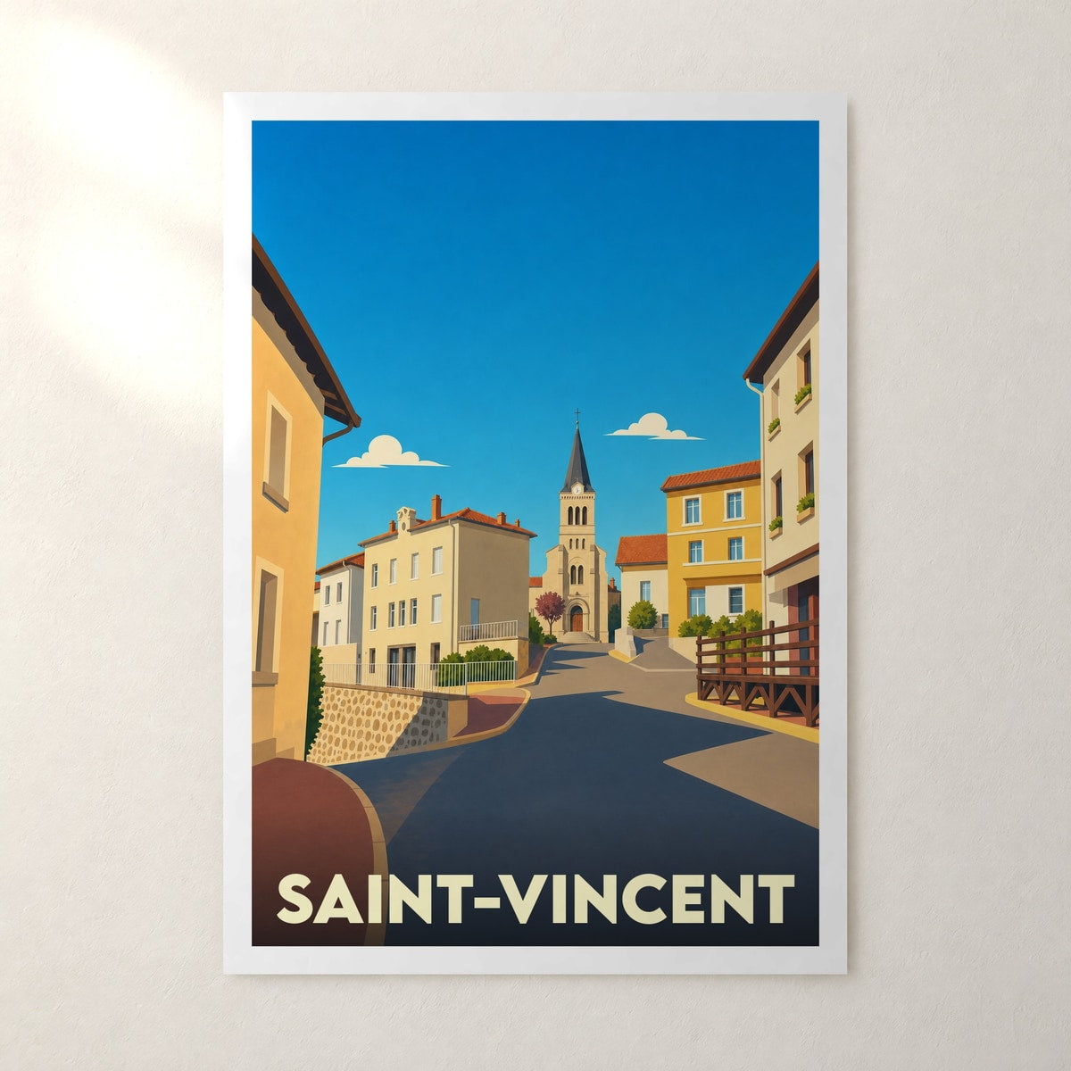 Affiche Saint-Vincent – sans cadre, accrochée au mur