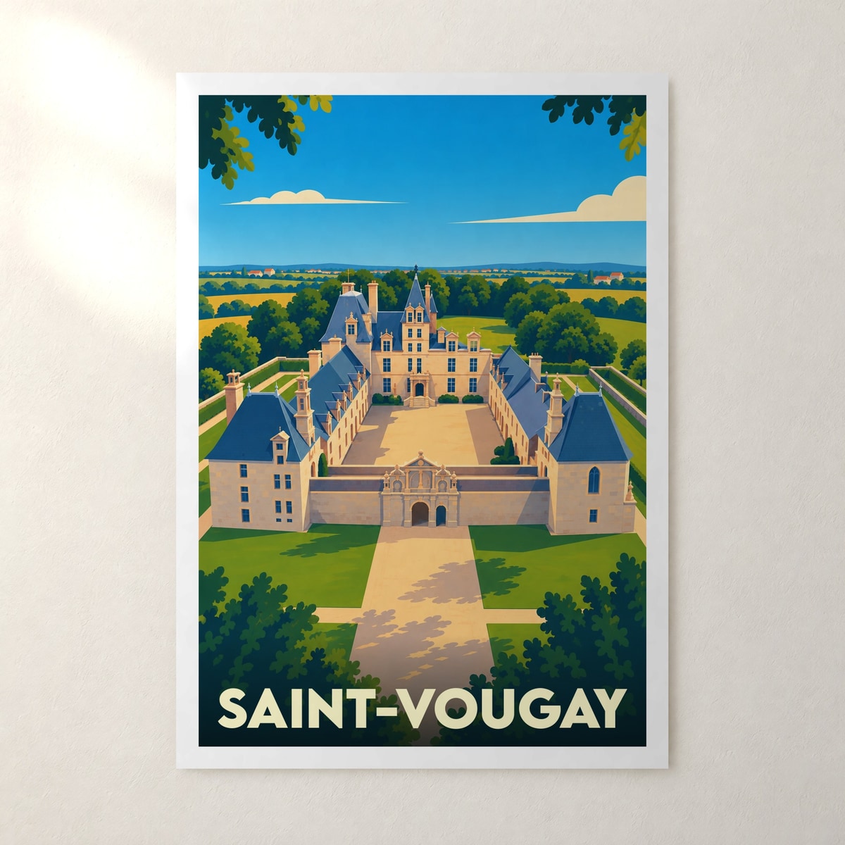 Affiche Saint-Vougay – sans cadre, accrochée au mur