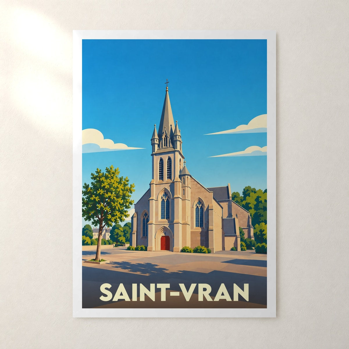 Affiche Saint-Vran – sans cadre, accrochée au mur