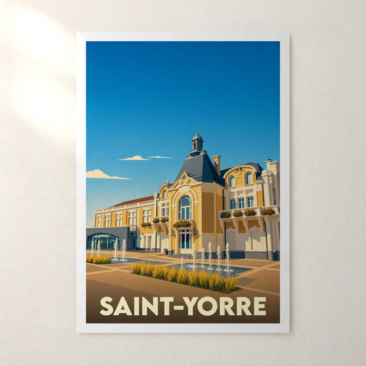 Affiche Saint-Yorre – sans cadre, accrochée au mur