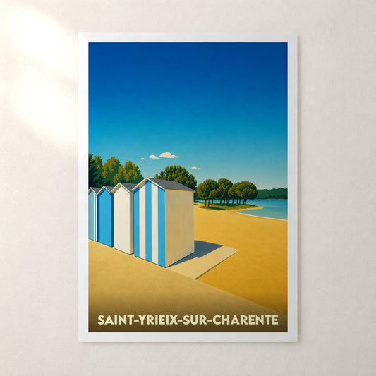 Affiche Saint-Yrieix-sur-Charente – sans cadre, accrochée au mur