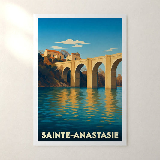 Affiche Sainte-Anastasie – sans cadre, accrochée au mur