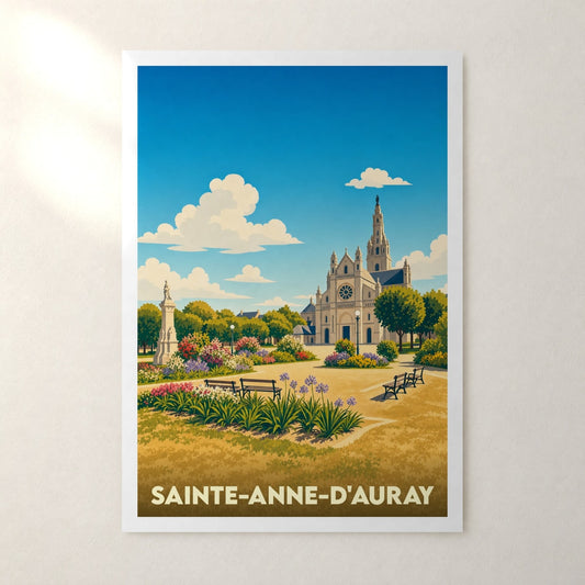 Affiche Sainte-Anne-d'Auray – sans cadre, accrochée au mur
