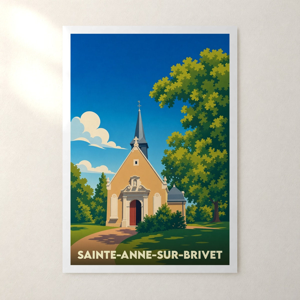 Affiche Sainte-Anne-sur-Brivet – sans cadre, accrochée au mur