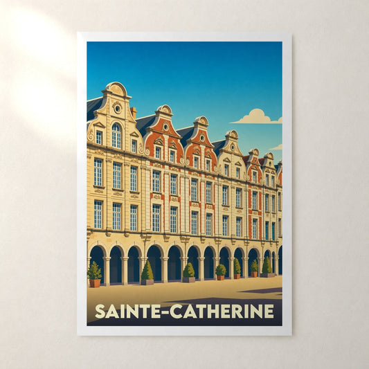 Affiche Sainte-Catherine – sans cadre, accrochée au mur
