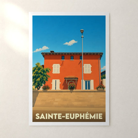 Affiche Sainte-Euphémie – sans cadre, accrochée au mur